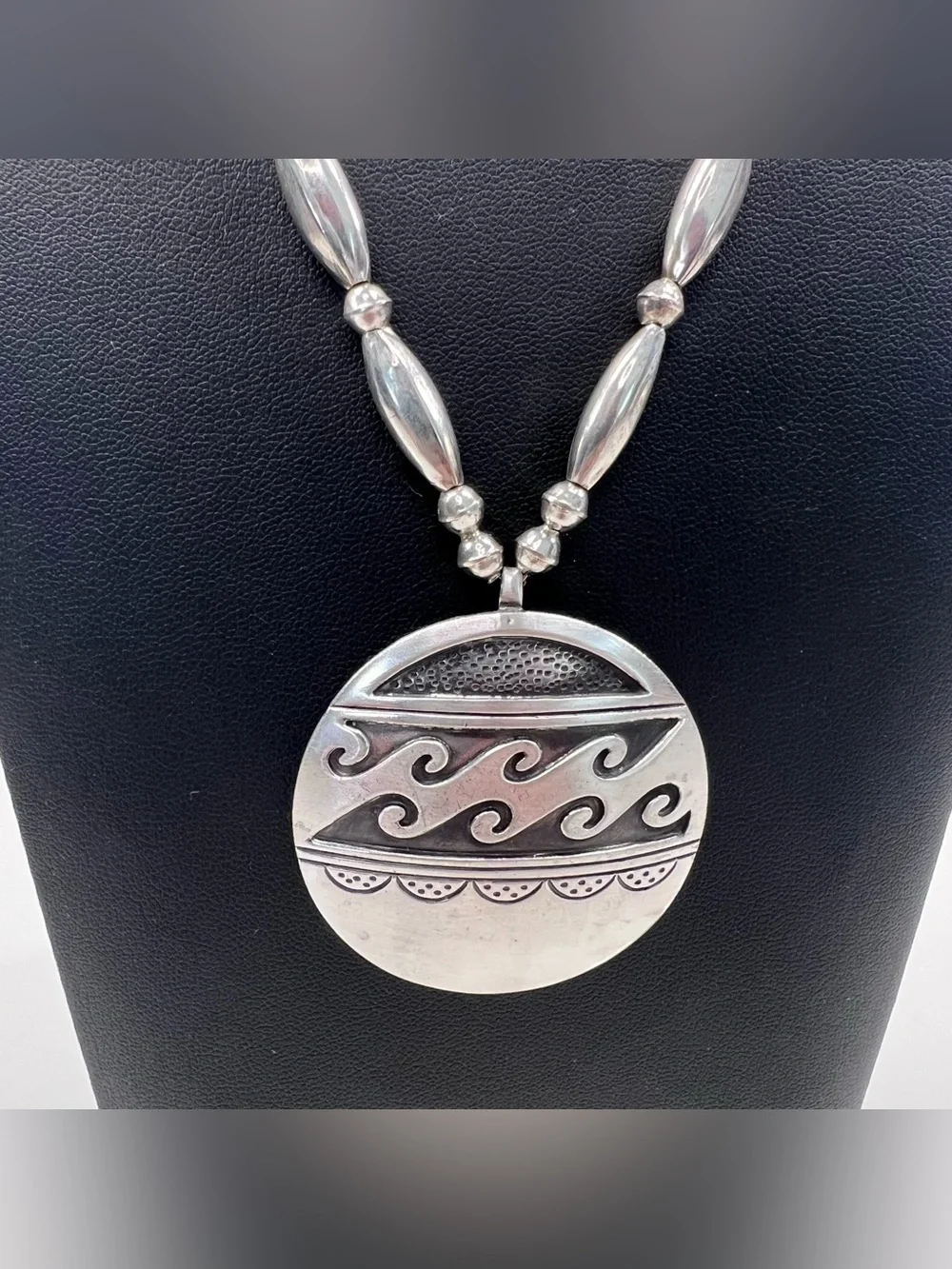 Sterling Silver Navajo Pearls with Pendant